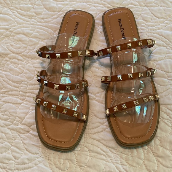 ❗️Final Markdown ❗️Pierre Dumas • pyramid stud sandals women’s size 10 - Picture 2 of 12